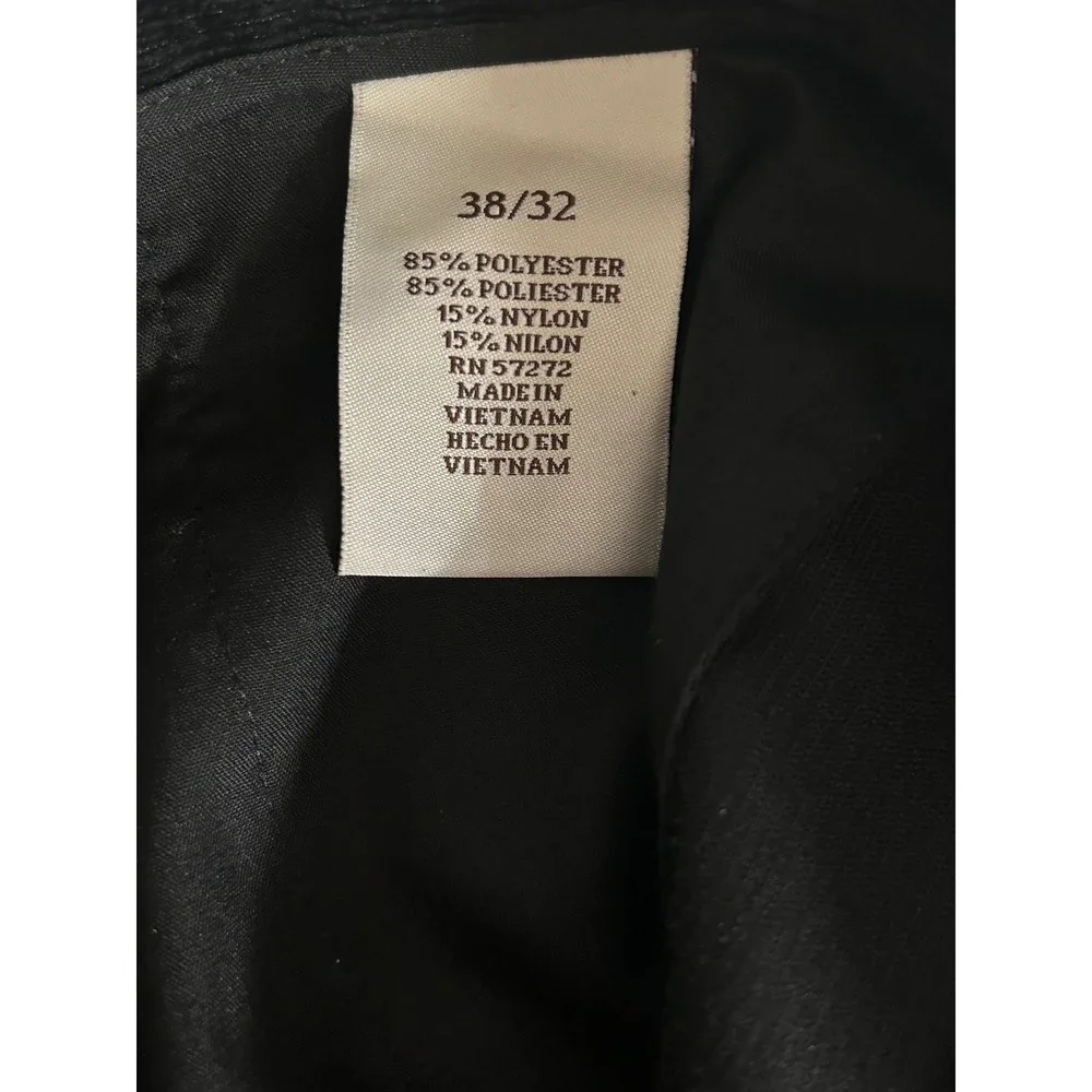 Perry Ellis Mens Black Corduroy Principles Pants 38x32 NWT 46FB7020PS